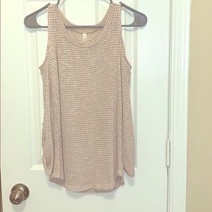 Pink & grey Open shoulder sweater brand new